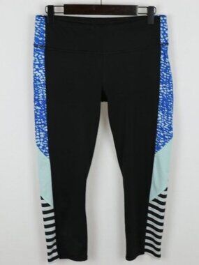C9 by Champion DuoDry Women's Medium Black Blue Mid Rise Crop Athletic Leggings